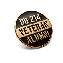 DD-214 Veteran Alumni Army Navy Air Force Marine Corps Coast Guard Lapel Pin - $27.54