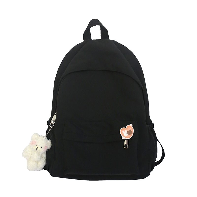 Primary image for Casual BackpaWomen Solid Color Women Shoulder Bag Nylon Teenage Girl School Bag 