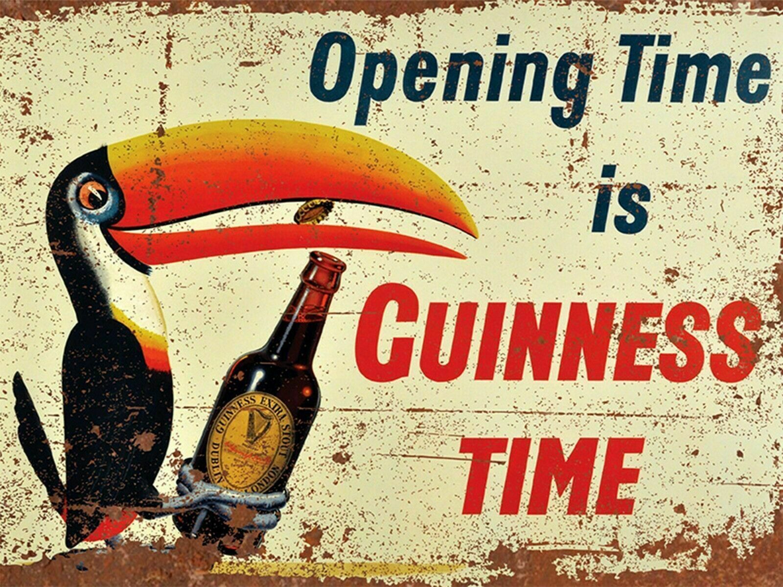 VintageRetroGUINNESSBEERMetalwallsignBarPlaque Irish Guinness