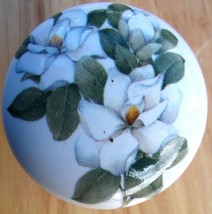 Cabinet Knobs Knob w/ Magnolia Spray FLOWER - $5.25