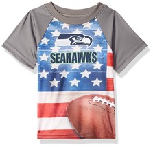 NFL Seattle Seahawks T-Shirt Flag Design Short Sleeve Gerber Youth Select Size - $14.95