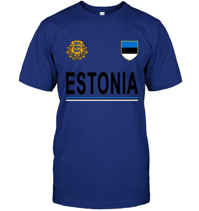 Estonia Cheer Jersey 2018 Football Estonian T Shirt - T-Shirts