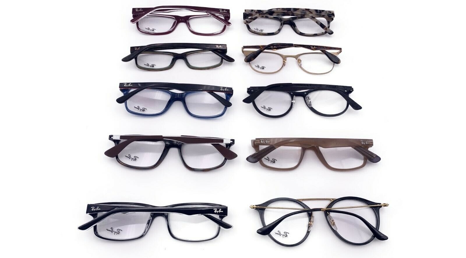 Wholesale Eyeglasses Ray Ban New Authentic Kit 10 items Designer Fashion lot #2 - Eyeglass Frames