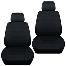 Front set car seat covers fits Nissan Rogue 2008-2020  solid black - $69.99