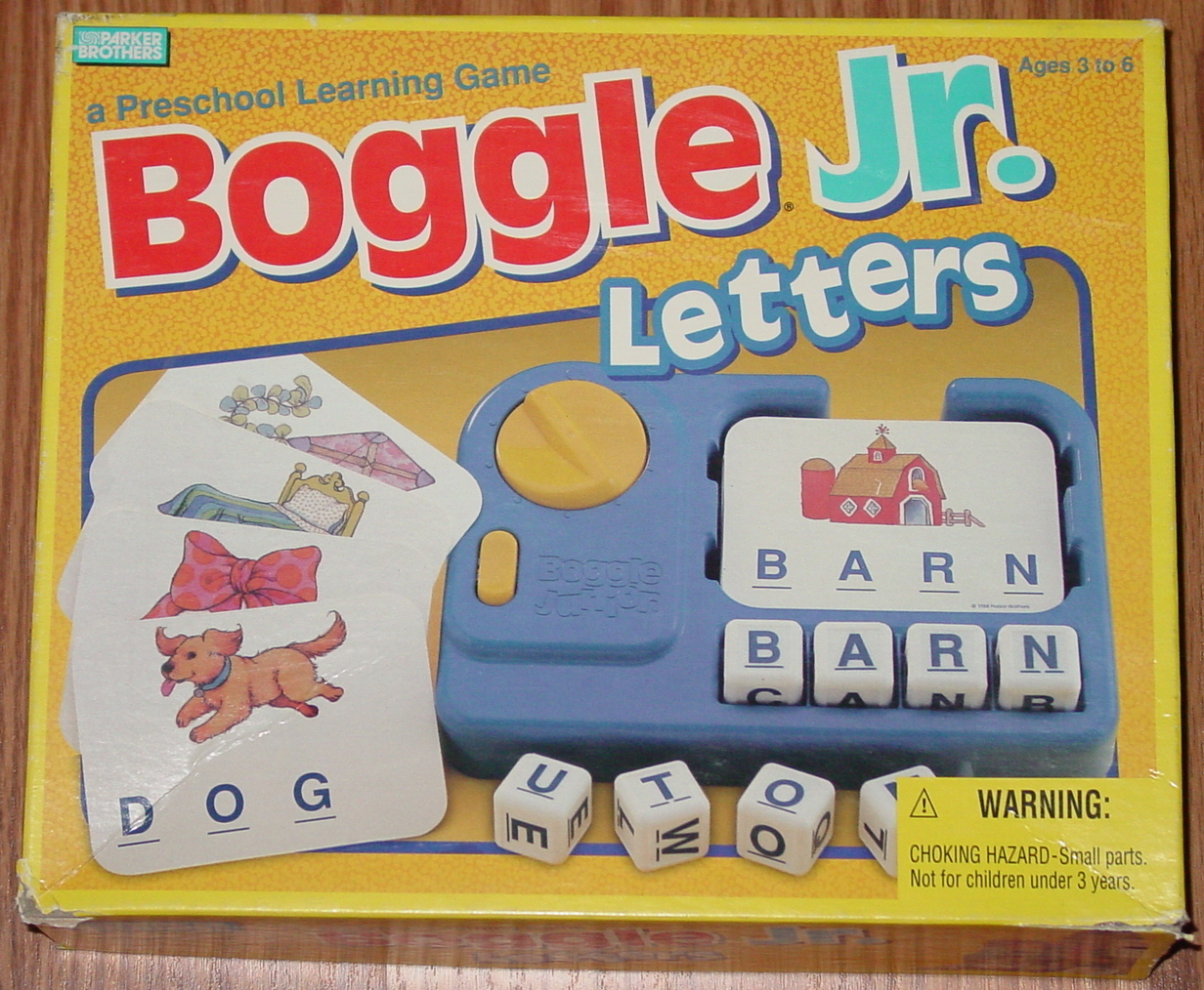 Boggle Jr Game Preschooler's Age 3 Parker Brothers 2005 for sale online 