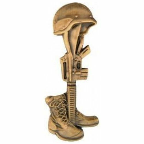 Primary image for ARMY NAVY MARINES FALLEN HERO GOLD LAPEL HAT PIN  LEST WE FORGET