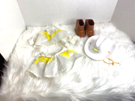 Cabbage Patch Kids CPK Western White Outfit Clothes Set Top Boots Hat Skirt - $29.69