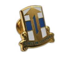 ARMY 21ST TSC FIRST IN SUPPORT MILITARY LAPEL HAT PIN - $18.99