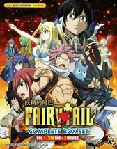 FAIRY TAIL Complete Box Set Vol.1-328END+2 Movies English Dubbed Ship From USA