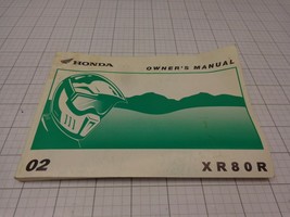 OEM Honda Owners Manual 2002 02 XR80R XR 80 R XR80            00X31-GN1-7500 - $25.12
