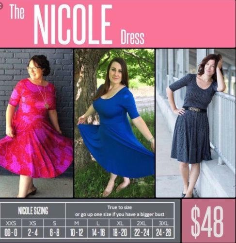 lularoe nicole sizing