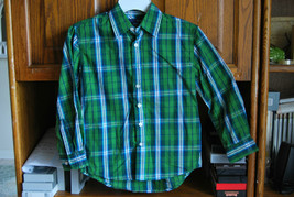 Button Down Plaid Shirt Boys M/8 - $9.99