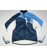 NorthWave Cycling Softshell Cold Weather Jacket Full Zip White Blue Wome... - $37.05