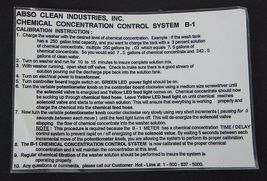 NIB ABSO CLEAN CHEMICAL CONCENTRATION CONTROL SYSTEM B-1 image 9