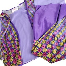 Rubies Halloween Girls Costume Small Purple Hippie Flower Bandana Pants Top - $8.99
