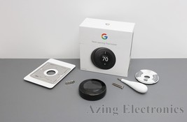 Google Nest T3018US 3rd Gen Programmable Thermostat - Mirror Black image 1