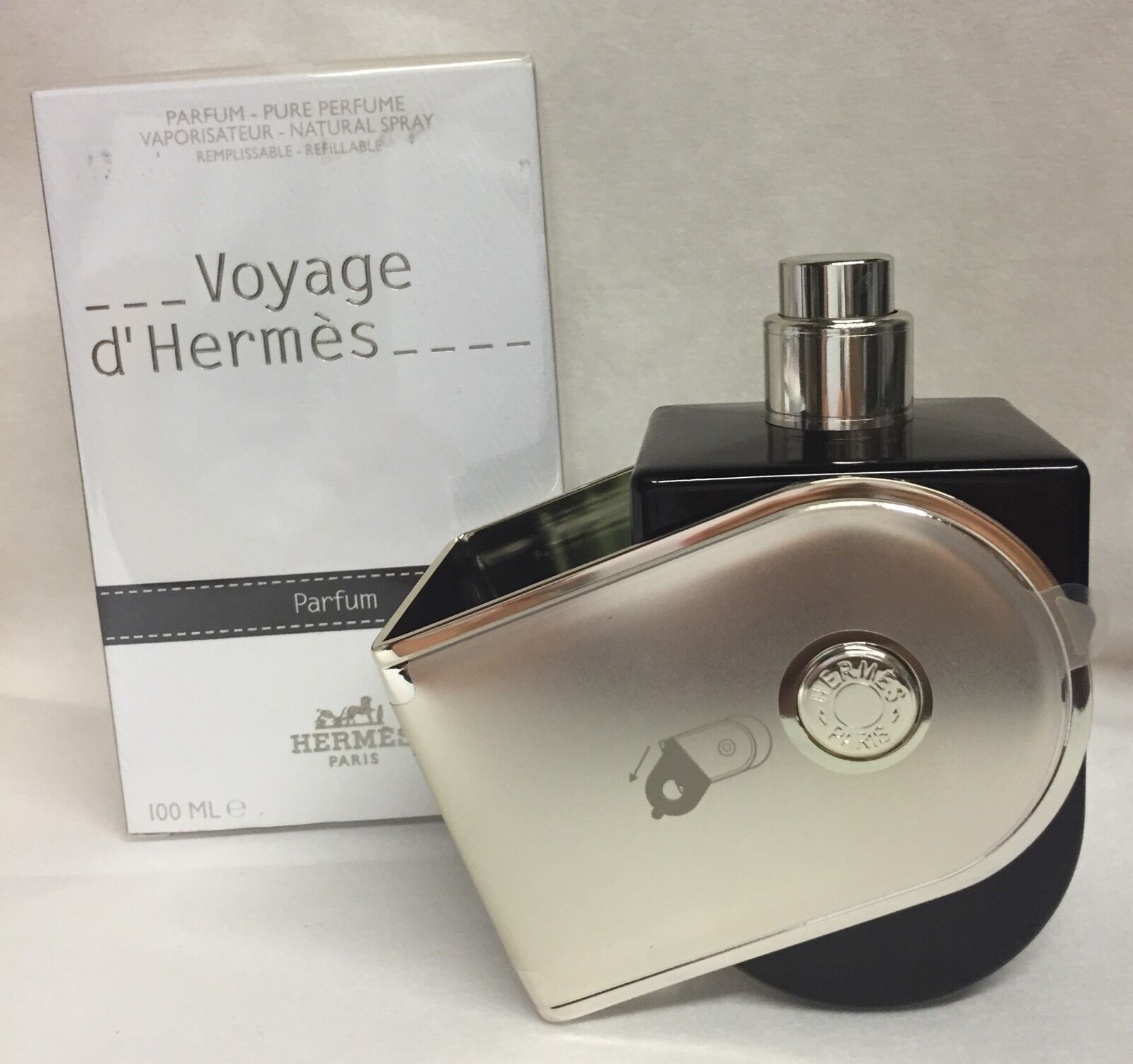 Hermes Paris Voyage d' Hermes 3.3oz Pure Perfume Natural Spray ...