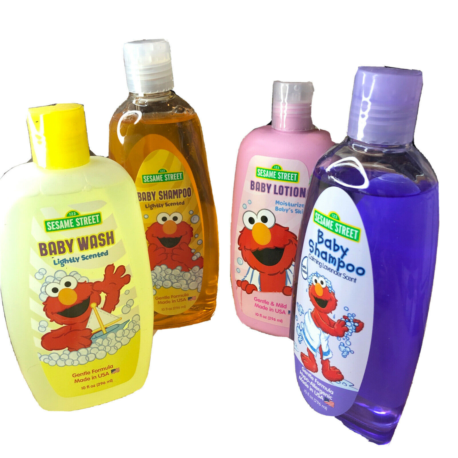 Sesame Street Baby Pack Bundle Elmo 2 Types Baby Shampoo Baby Lotion