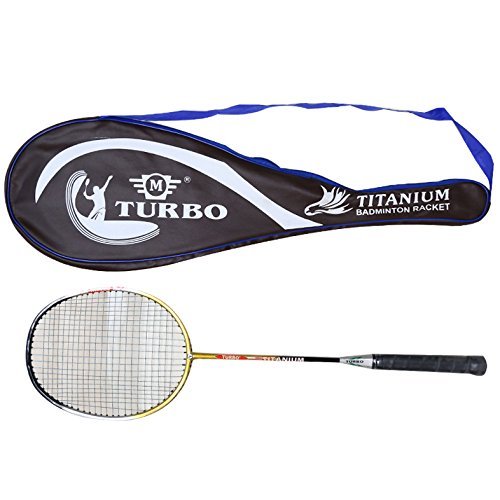 Turbo badminton racket with cover