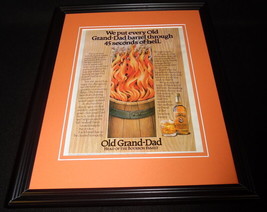 1986 Old Grand-Dad Bourbon Framed 11x14 ORIGINAL Vintage Advertisement B