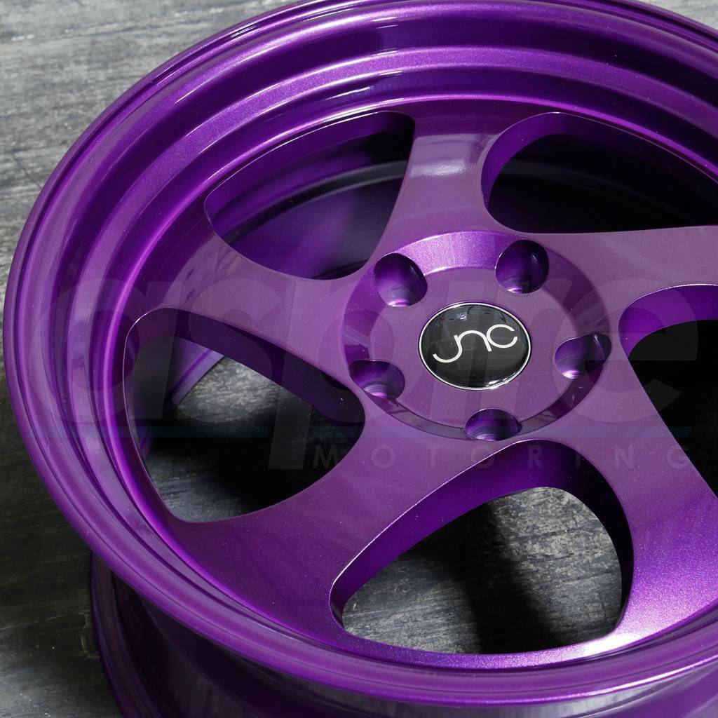 17x9 Jnc 034 5x112 Custom 25 Candy Purple Wheel Rims Set(4) - Wheels