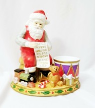 Partylite Santa Clause Checking His List Votive Candle Holder - $21.17