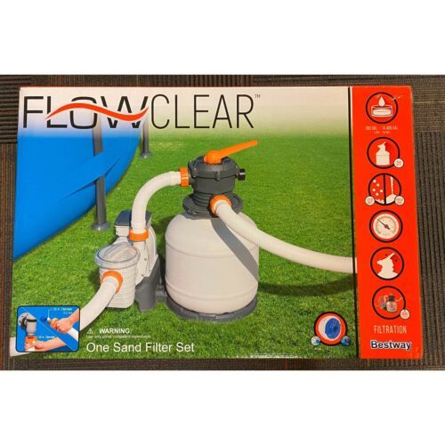 BestWay Flowclear 2200 Gallon Above Ground Swimming Pool Sand Filter