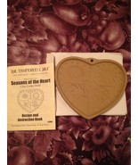 Pampered Chef Seasons of The Heart Clay Cookie Mold w Recipe &amp; Instructi... - $12.99