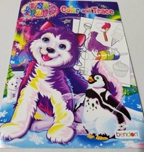 Lisa Frank 2012 Color and Trace Drawing Coloring Activity Book Unused Cl... - $27.90