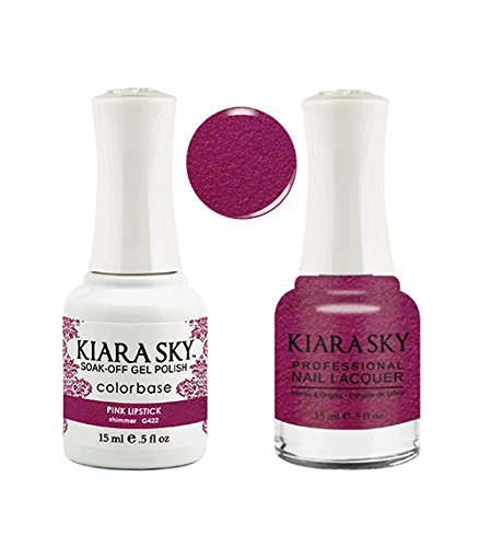 Kiara Sky Matching Gel Polish + Nail Lacquer, Pink Lipstick, .5 fl. oz