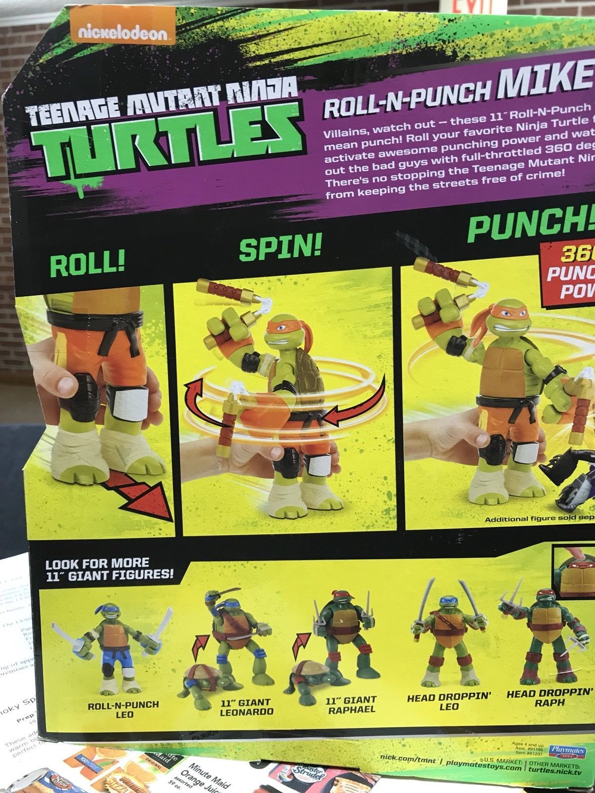 Teenage Mutant Ninja Turtles Giant Roll N Punch Mikey NEW - Toys & Hobbies