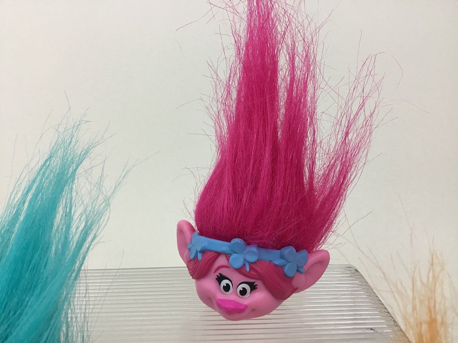 Trolls Head Pencil Toppers Toys Lot 5pc Poppy Midge DJ Suki McDonalds ...