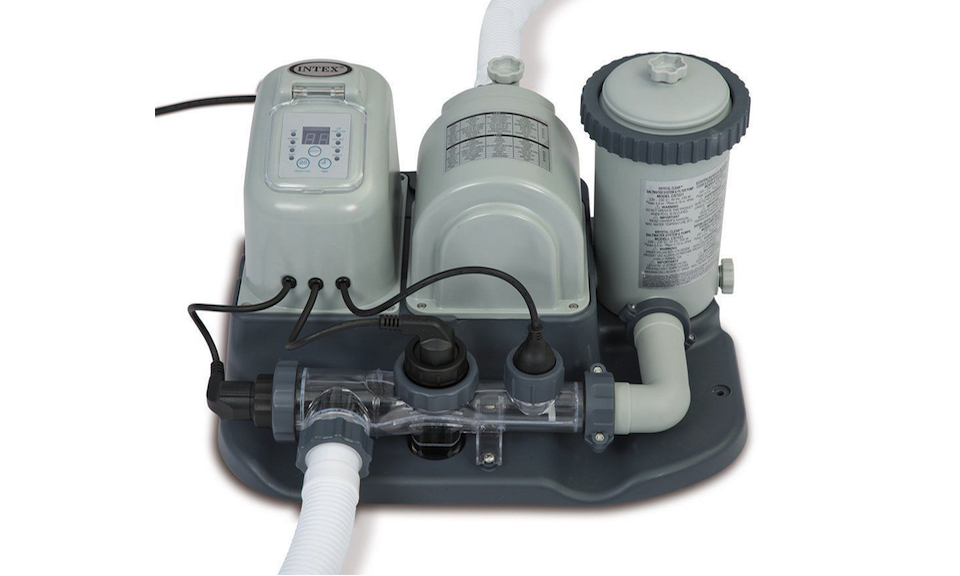 Intex 120V Krystal Clear Saltwater System Pool Chlorinator & Filter