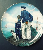 Norman Rockwell Most Inspiring work Plate &quot;Looking Out To Sea&quot; Limited E... - $19.75