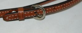 Unbranded 2593 Leather Double Buckle Browband Headstall Brown Color image 3