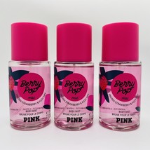 3-Pack Victoria&#39;s Secret Pink Berry Pop Body Mist Spray 2.5 fl.oz Travel... - $21.80