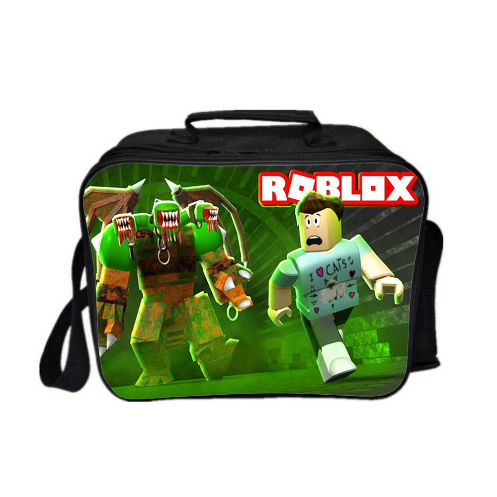 WM Roblox Lunch Box Lunch Bag Kid Adult Fashion Type Monster Lunchboxes & Bags