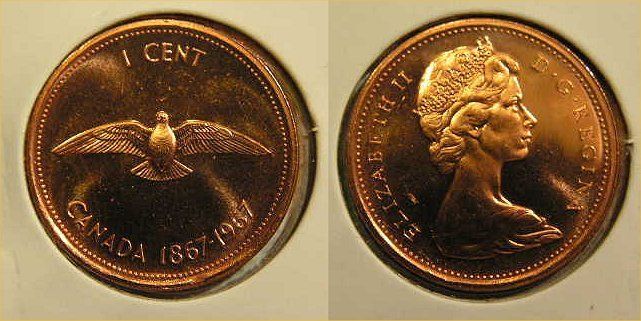 1998W CANADA 1 CENT PROOF-LIKE PENNY COIN