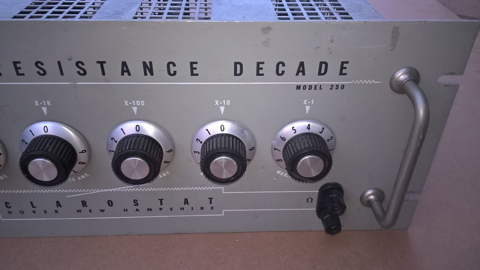 Clarostat 250 Power Resistor Decade Box 1 Ohm 999,999 K ohms of