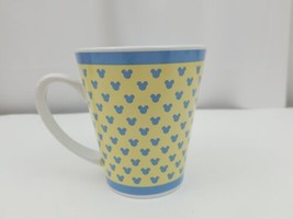 Walt Disney Mickey Mouse Coffee Mug Tea Cup Stoneware Yellow & Blue Dish Micro - $4.99