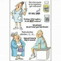 Art Impressions- &quot;Get well Now&quot; Clear Cling Acrylic Stamp Set  - $10.39