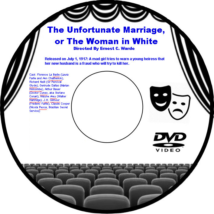 The Unfortunate Marriage (The Woman in White) 1917 DVD Film Drama Florence La