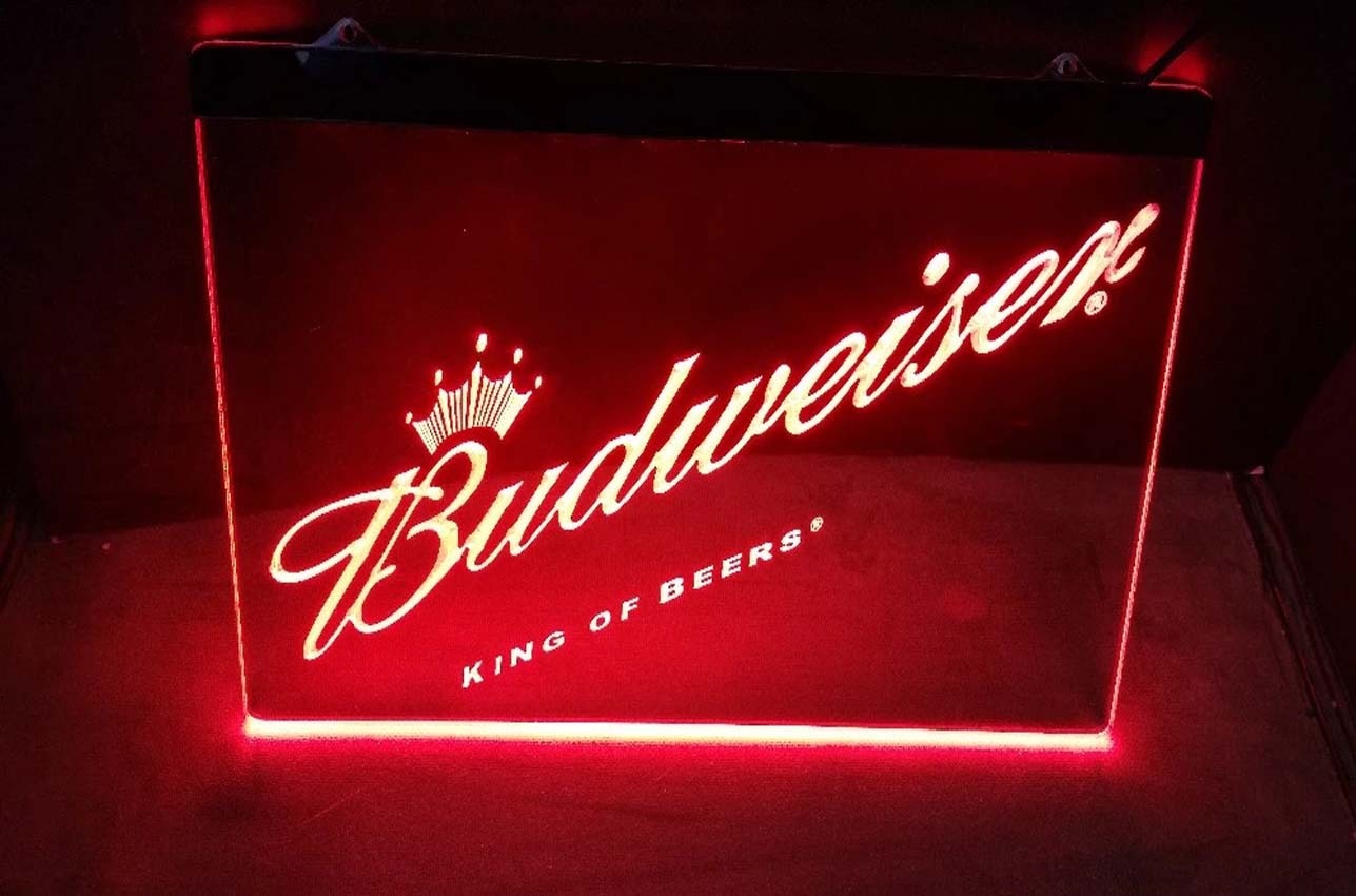Budweiser King Beer LED Neon Light Sign Gift for Bar Club Pub Home Decor Craft