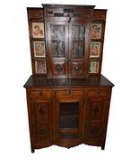 Antique Wall Hutch Cabinet Indian Paintings Boho Shabby Chic Interiors D... - £1,318.12 GBP