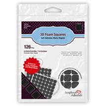 Black Foam Squares.  0.43" Square