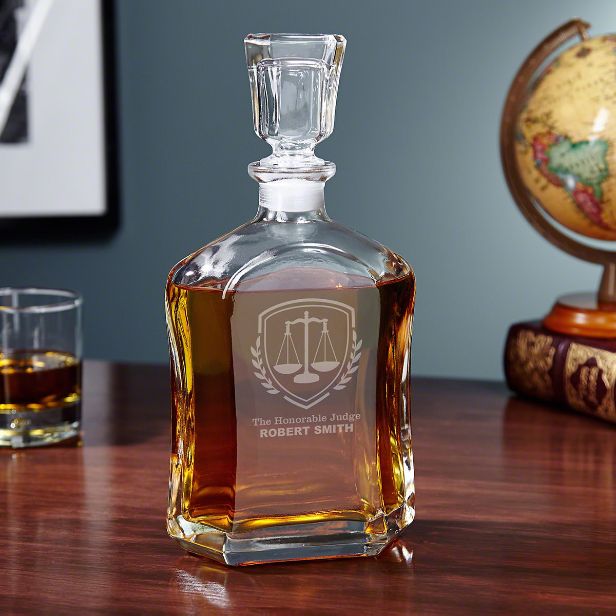 Liberty Scale Personalized Argos Decanter - Gift for Judge - Decanters