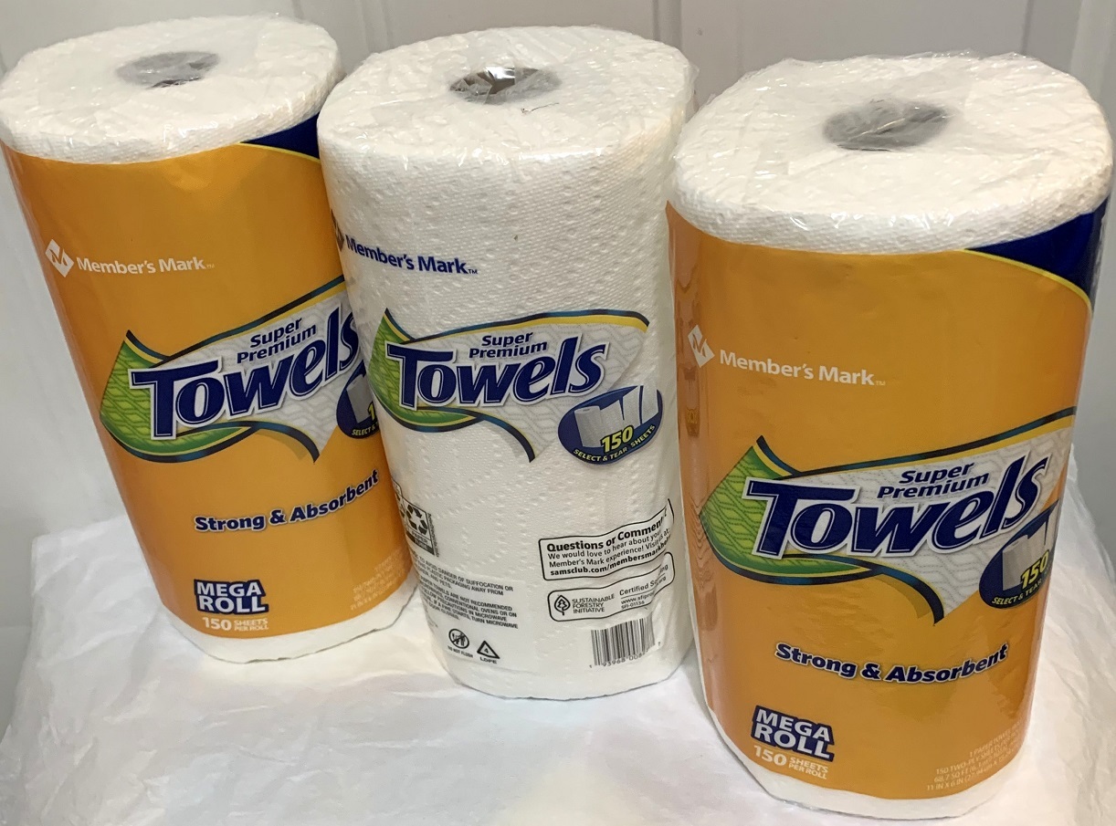 Member's Mark Paper Towels 3 MEGA Rolls and 50 similar items