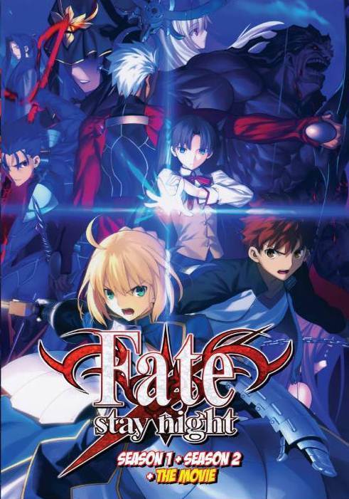 Anime DVD Fate Stay Night Season 1+2 + Movie English Dubbed Free