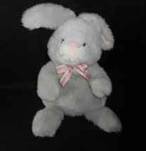 12 " Vintage 1993 Commonwealth Bébé Gris Bunny Rabbit Animal en Peluche Jouet - $31.63