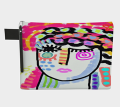 Colorful Abstract Art Multi-function Zippered Pouch Wristlet Clutch Purs... - $45.00
